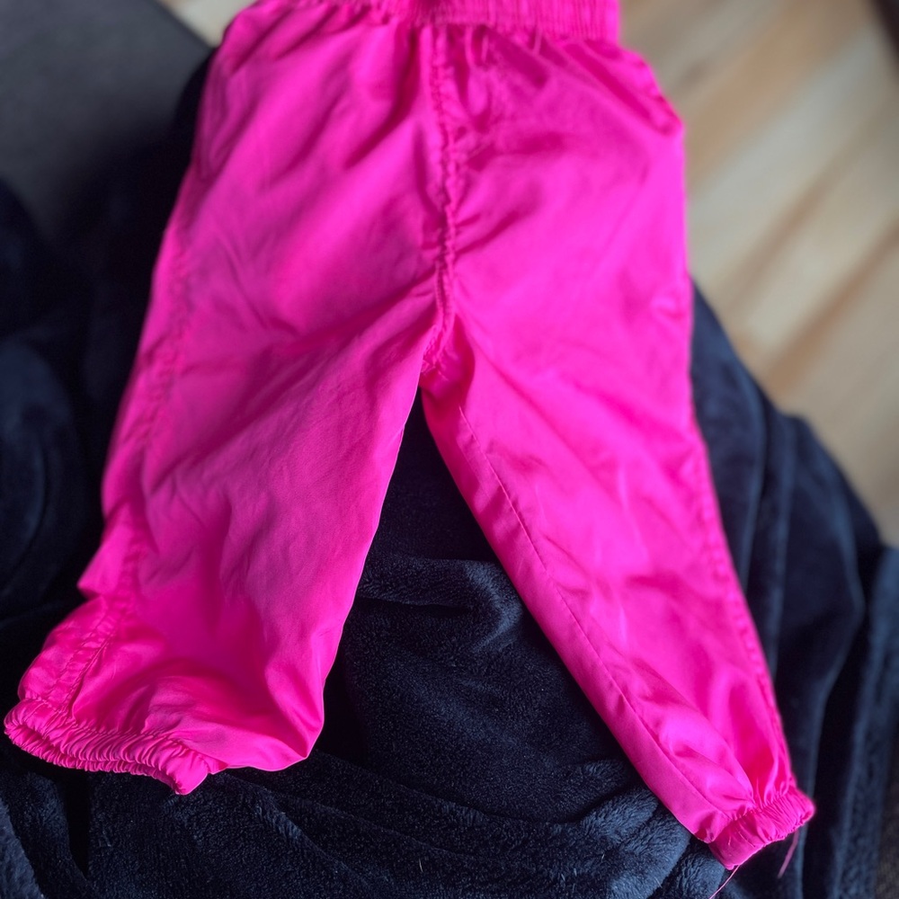 Athletic pink joggers 12 months